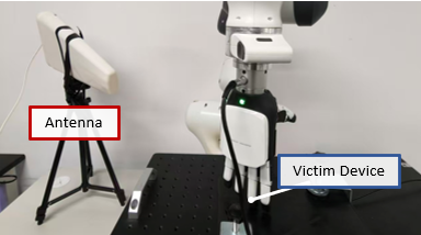 Material classification experiment setup